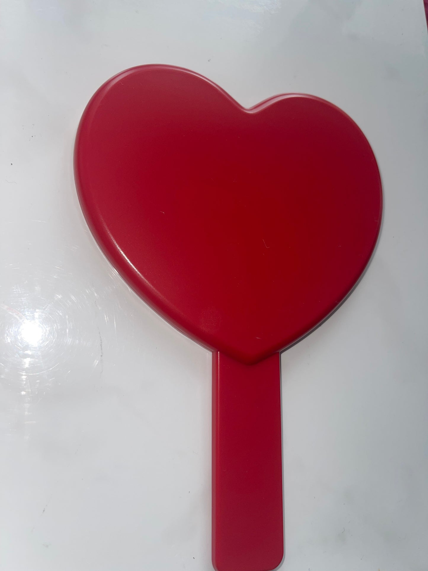 Red heart mirror